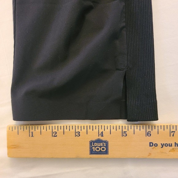 Athleta Brooklyn Ankle Pant Black Pull On Stretch Waist and Side Panels Size 12 - Picture 12 of 14
